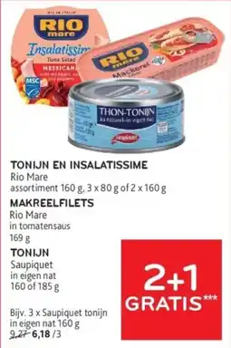 Alvo Rio Mare en Saupiquet aanbieding