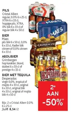 Alvo Cristal Alken, Maes, Grimbergen en Desperados aanbieding
