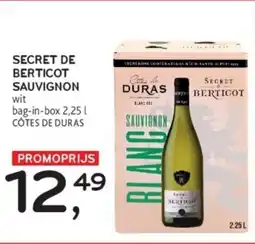 Alvo Secret de Berticot Sauvignon aanbieding