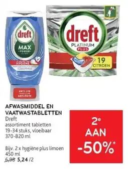 Alvo Dreft Afwasmiddel en Vaatwastabletten aanbieding