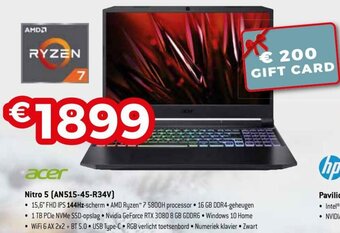 Exellent Acer Nitro 5 (AN515-45-R34V) aanbieding