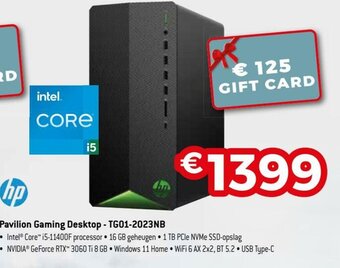 Exellent HP Pavilion Gaming Desktop - TG01-2023NB aanbieding