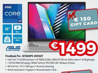 Exellent Asus VivoBook Pro - N7600PC-KV032T aanbieding