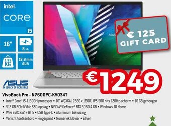 Exellent Asus VivoBook Pro - N7600PC-KV034T aanbieding