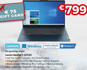 Exellent Lenovo IdeaPad 5 15ITL05 aanbieding