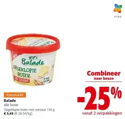 Colruyt Balade Opgeklopte boter met zeezout 130 g aanbieding