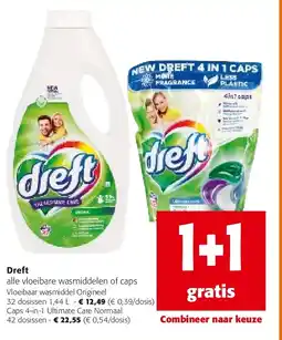 Colruyt Dreft alle vloeibare wasmiddelen of caps Vloeibaar wasmiddel Origineel aanbieding