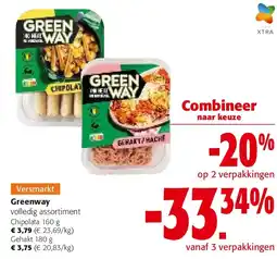 Colruyt Greenway volledig assortiment Chipolata 160 g aanbieding