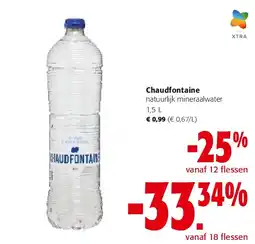 Colruyt Chaudfontaine natuurlijk mineraalwater 1,5 L aanbieding
