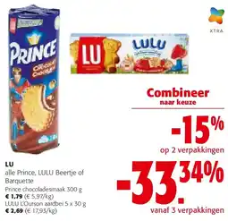 Colruyt LU Prince chocoladesmaak 300 g aanbieding