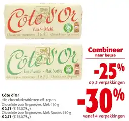 Colruyt Chocolade voor fijnproevers Melk 150 g aanbieding