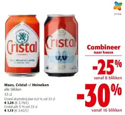 Colruyt Cristal alcoholvrij bier 0,0 % vol 33 cl aanbieding
