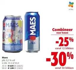 Colruyt Maes pils 5,2 % vol in blik 33 cl aanbieding