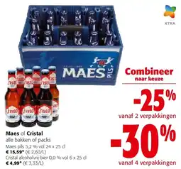 Colruyt Maes pils 5,2 % vol 24 x 25 cl aanbieding