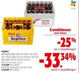 Colruyt Jupiler Alcoholvrij bier 0,0 % vol 24 x 25 cl aanbieding