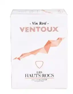 Colruyt Les Hauts Rocs Rosé Sec 2024 A.O.P. Ventoux partybox 3 L aanbieding