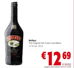 Colruyt Baileys The Original Irish Cream roomlikeur aanbieding