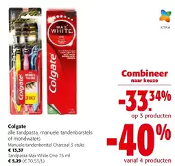 Colruyt Manuele tandenborstel Charcoal 3 stuks aanbieding