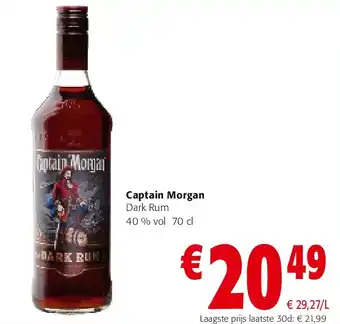Colruyt Captain Morgan Dark Rum aanbieding