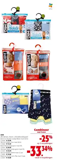 Colruyt Boxer Les Pockets Sunday Bloom maat 40/42 3 stuks aanbieding
