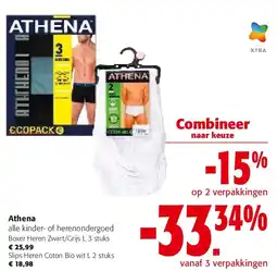 Colruyt Boxer Heren Zwart/Grijs L 3 stuks aanbieding