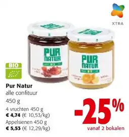 Colruyt Pur Natur alle confituur 450 g aanbieding