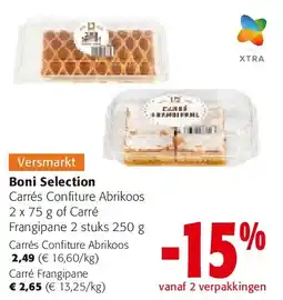 Colruyt Carrés Confiture Abrikoos aanbieding