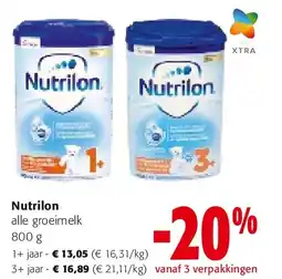 Colruyt Nutrilon alle groeimelk 800 g aanbieding