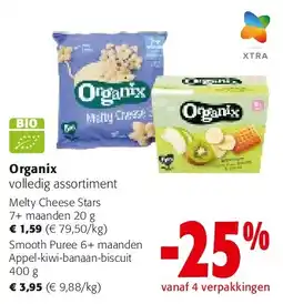 Colruyt Melty Cheese Stars 7+ maanden 20 g aanbieding