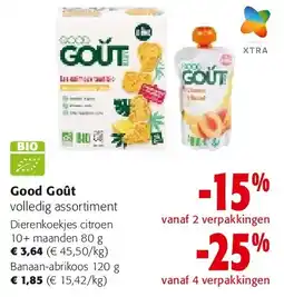 Colruyt Dierenkoekjes citroen 10+ maanden 80 g aanbieding