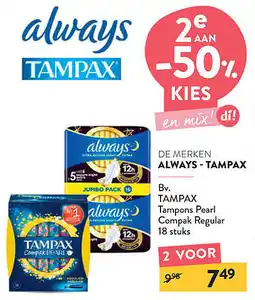 Di Always en Tampax aanbieding