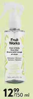 Di Fruit Works Face & Body Glow Mist aanbieding