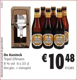 Colruyt De Koninck Tripel d'Anvers 8% vol aanbieding