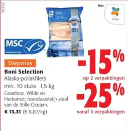 Colruyt Boni Selection Alaska-pollakfilets aanbieding