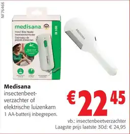 Colruyt Medisana insectenbeetverzachter of elektrische luizenkam aanbieding