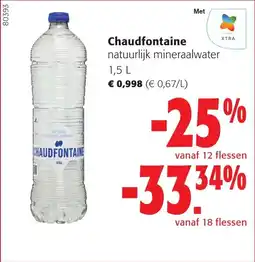 Colruyt Chaudfontaine natuurlijk mineraalwater aanbieding