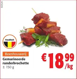 Colruyt Gemarineerde runderbrochette aanbieding