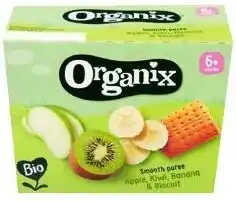 Colruyt Organix Smooth Puree Appel-kiwi-banaan biscuit aanbieding