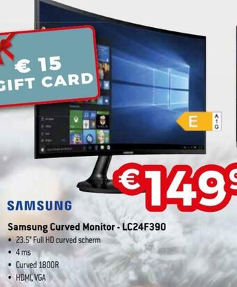 Exellent Samsung Curved Monitor - LC24F390 aanbieding