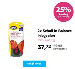 Plein.nl 2x Scholl In Balance Inlegzolen aanbieding