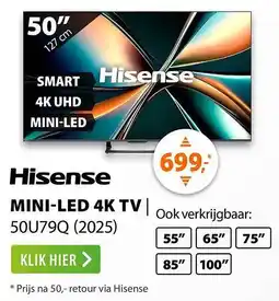Expert Hisense MINI LED 4K TV aanbieding