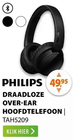 Expert Philips Draadloze over ear hoofdtelefoon aanbieding