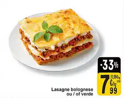 Cora Lasagne bolognese ou / of verde aanbieding