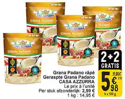 Cora Grana Padano râpé, Geraspte Casa Azzurra aanbieding