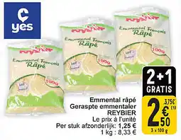 Cora Emmental râpé, Geraspte emmentaler Reybier aanbieding