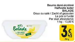 Cora Beurre demi-écrémé Halfvolle boter Balade aanbieding