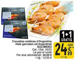 Cora Crevettes entières d'Argentine Hele garnalen uit Argentinië Solimeno aanbieding