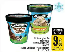 Cora Crème glacée Roomijs Ben&Jerry's aanbieding