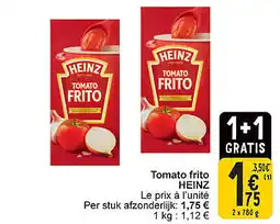Cora Tomato frito Heinz aanbieding