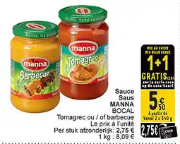 Cora Sauce Saus Manna aanbieding